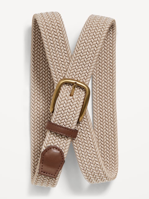 Nylon Braided Belt (1.25-inch) - Brown Multi
