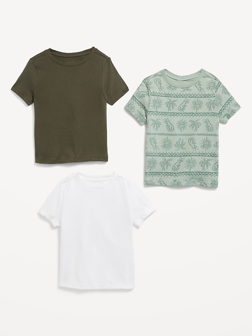 View large product image 2 of 2. Short-Sleeve T-Shirt 3-Pack for Toddler Boys