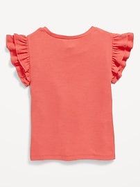 View large product image 3 of 4. Double-Ruffle Short-Sleeve Top for Girls