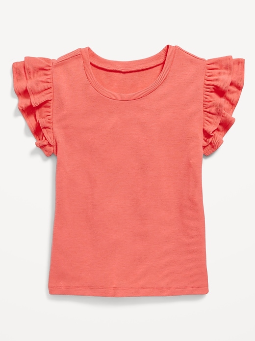 View large product image 2 of 4. Double-Ruffle Short-Sleeve Top for Girls