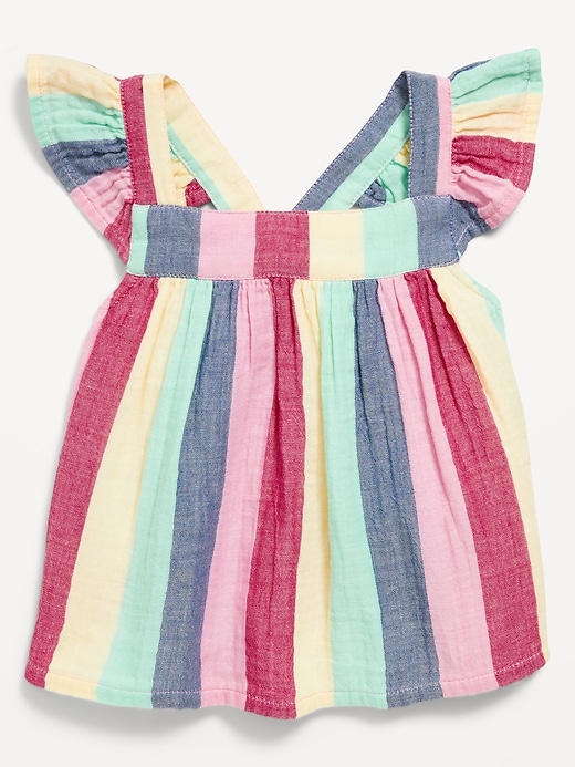 View large product image 1 of 1. Sleeveless Ruffle-Trim Top for Toddler Girls