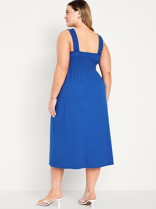 Image number 7 showing, Fit & Flare Smocked Midi Dress