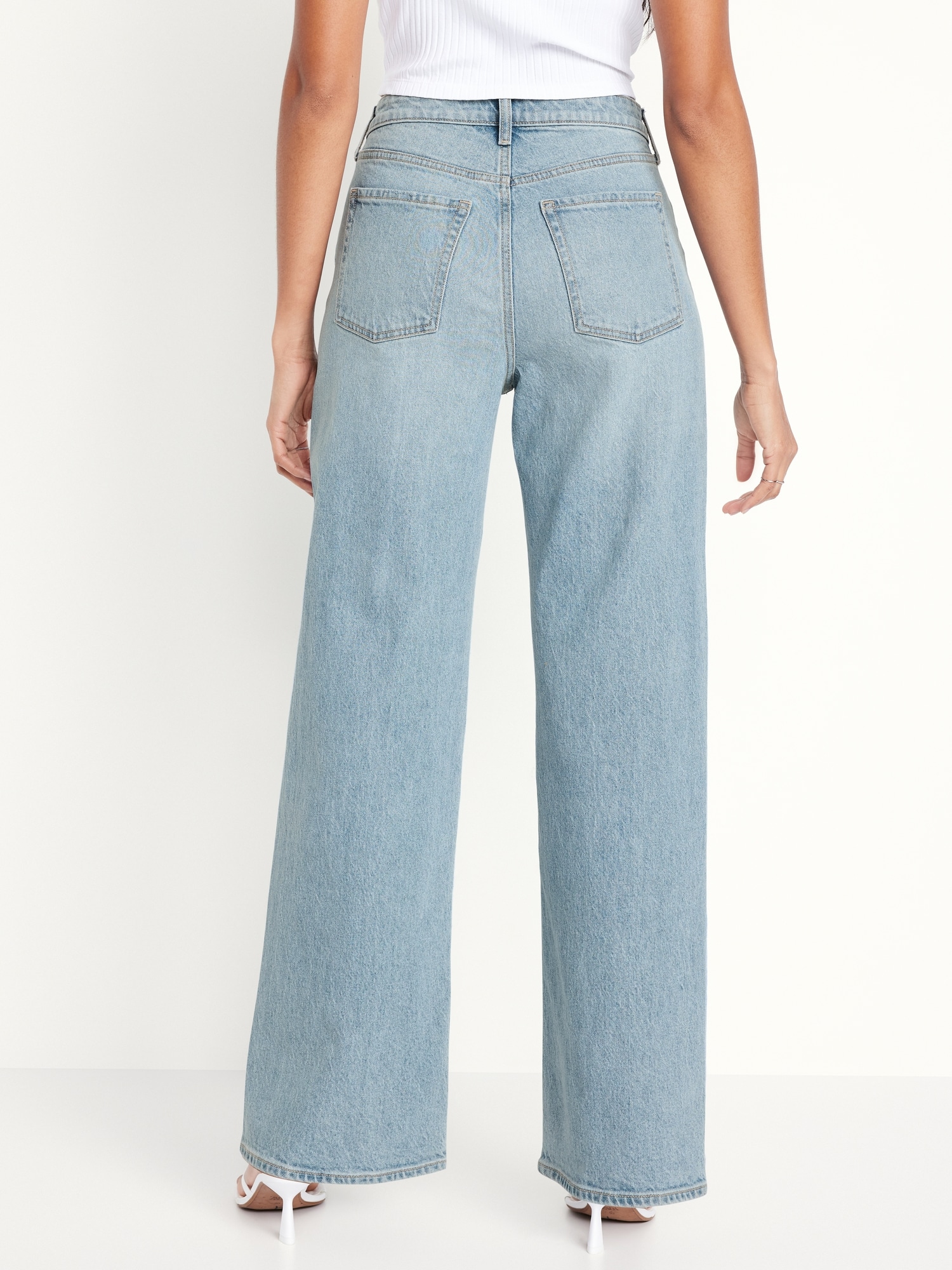 Curvy Extra High-Waisted Wide-Leg Jeans | Old Navy