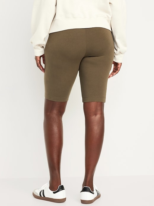 Image number 6 showing, High-Waisted Biker Shorts -- 10-inch inseam