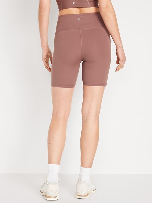 Image number 2 showing, High-Waisted PowerSoft Biker Shorts -- 6-inch inseam