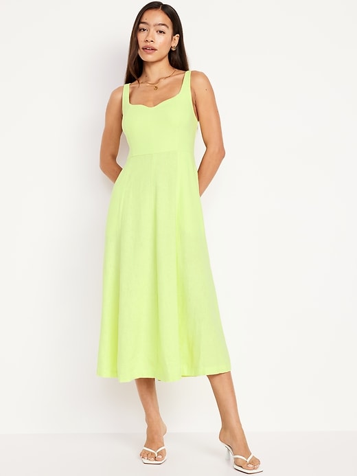 Image number 1 showing, Fit & Flare Sleeveless Midi Dress