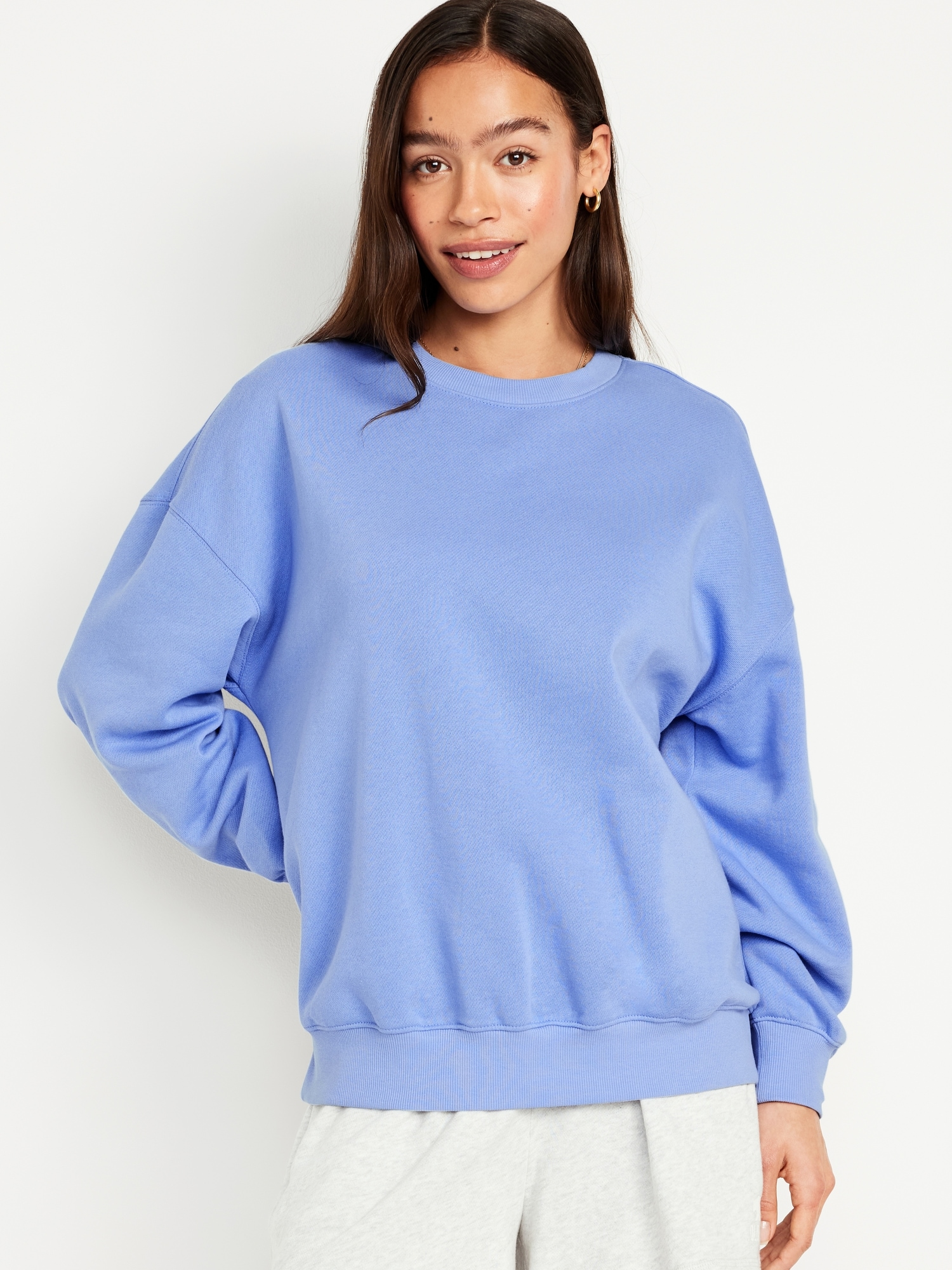 Oversized Tunic Sweatshirt Hot Deal