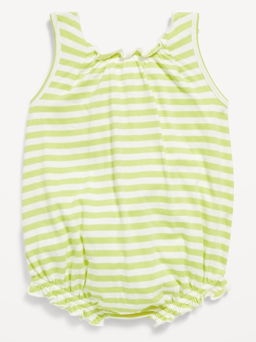 View large product image 2 of 2. Sleeveless Tie-Shoulder One-Piece Romper for Baby