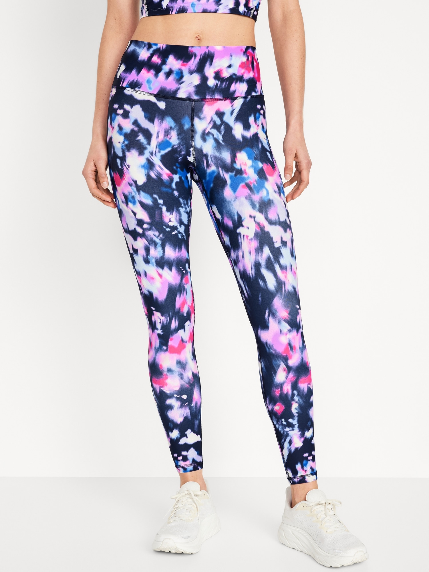 Old Navy, Pants & Jumpsuits, Old Navy Active Powersoft High Rise Floral  Ankle Workout Leggings 4x