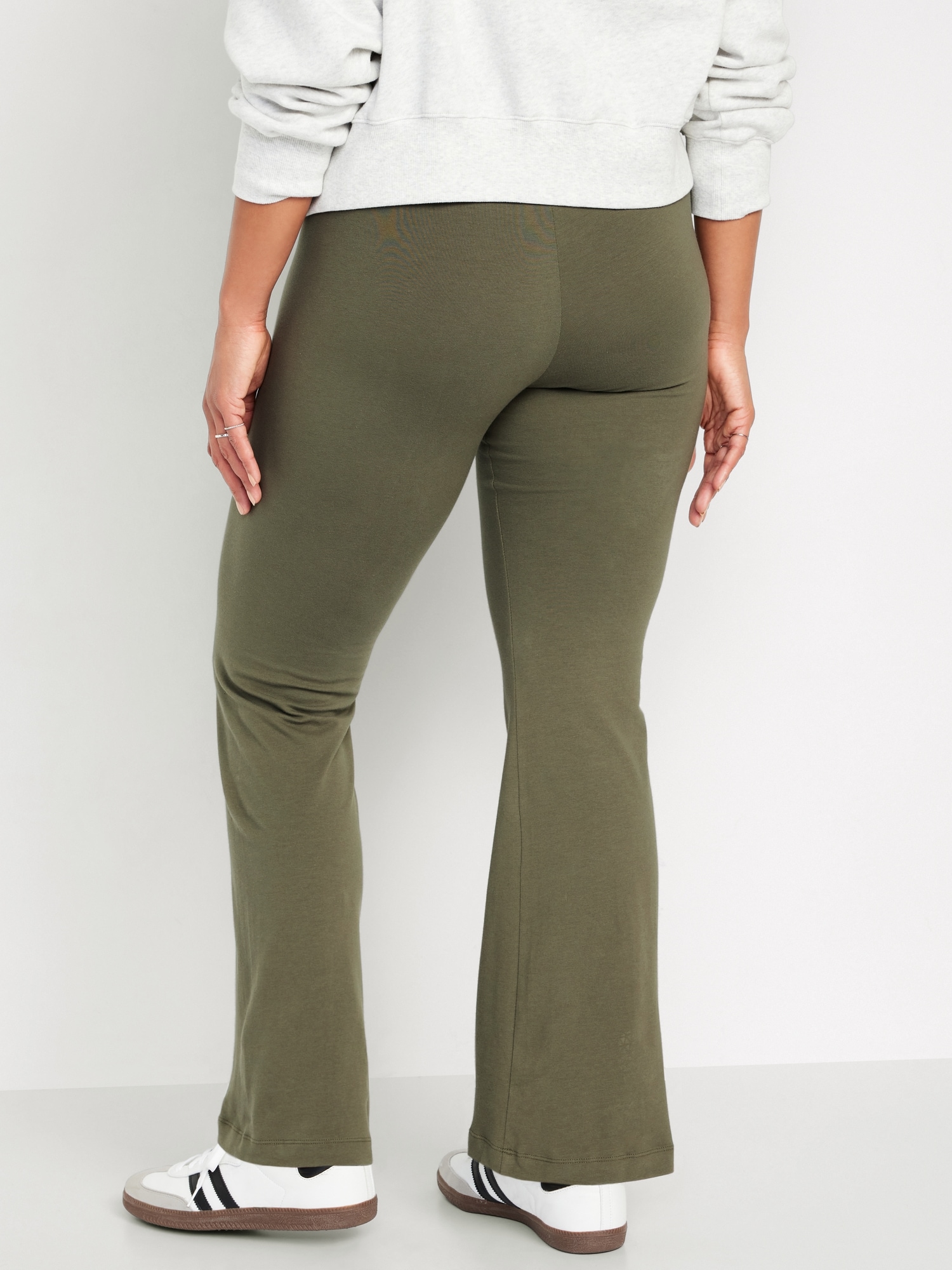  Warehouse  Warehouse Deals Yoga Pants Plus Size High  Waisted Leggings for Women Crossover Yoga Pants Slit Cut Flare Leg Bootcut  Sports Leggings Bell Bottom Pants Army Green S : Clothing