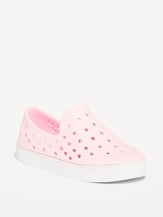 View large product image 1 of 4. Perforated Slip-On Shoes for Toddler Girls (Partially Plant-Based)