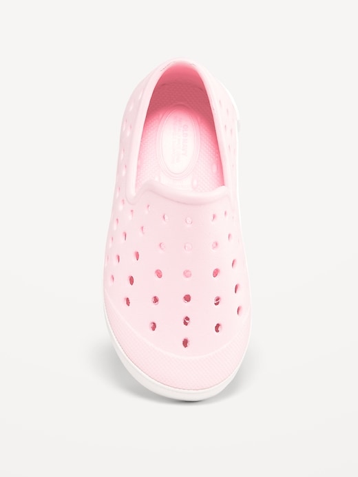 View large product image 2 of 4. Perforated Slip-On Shoes for Toddler Girls (Partially Plant-Based)