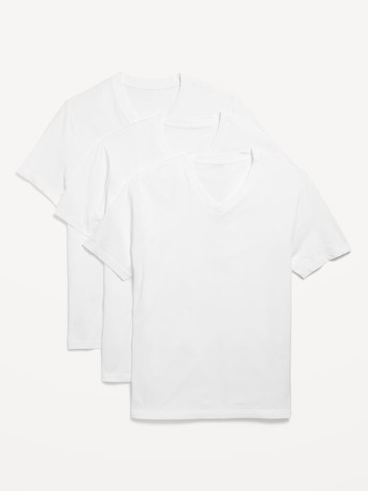 Image number 1 showing, Soft-Washed V-Neck T-Shirt 3-Pack