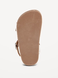 View large product image 4 of 4. Faux-Leather Buckled Strap Sandals for Toddler Girls