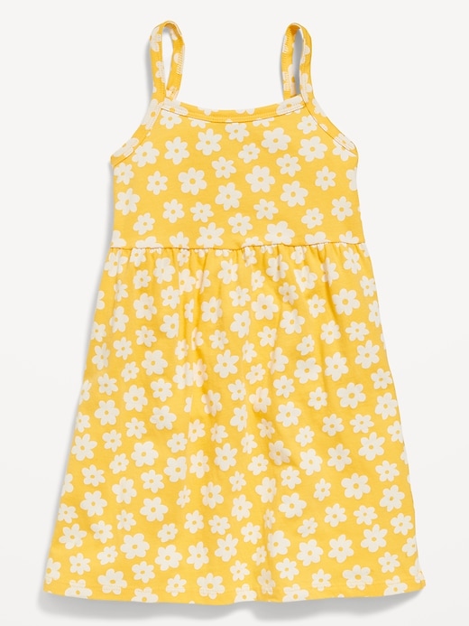 View large product image 1 of 1. Printed Sleeveless Fit and Flare Dress for Toddler Girls