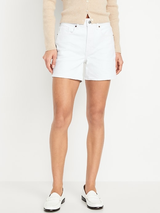 Image number 1 showing, High-Waisted OG Jean Shorts -- 5-inch inseam