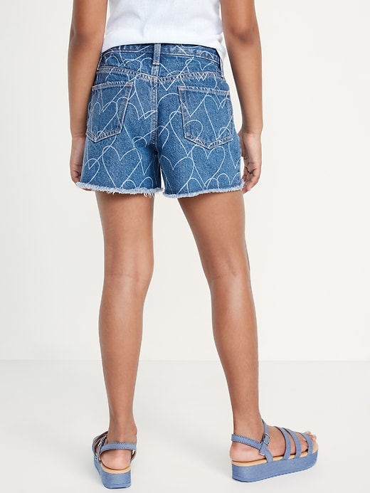 View large product image 2 of 4. High-Waisted Ripped Jean Shorts for Girls