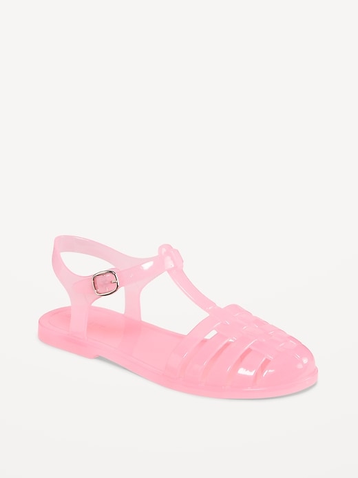 View large product image 1 of 4. Shiny Jelly Fisherman Sandals for Girls