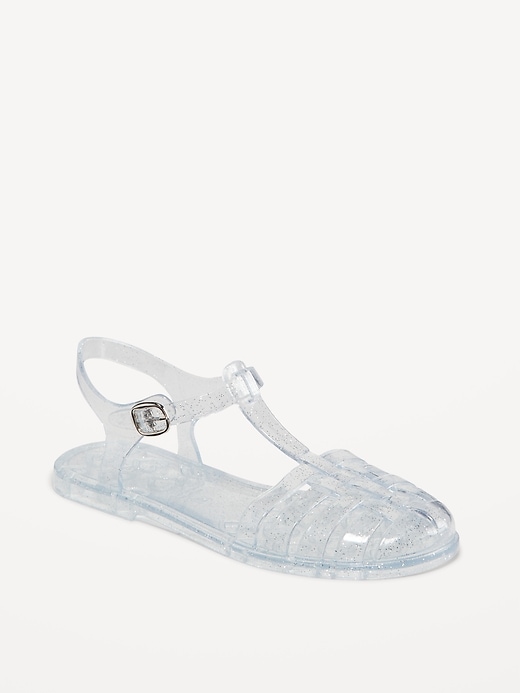 View large product image 1 of 4. Shiny Jelly Fisherman Sandals for Girls