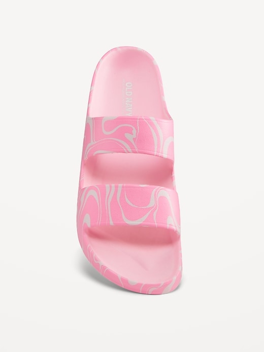 View large product image 2 of 4. Double-Strap Slide Sandals for Girls (Partially Plant-Based)