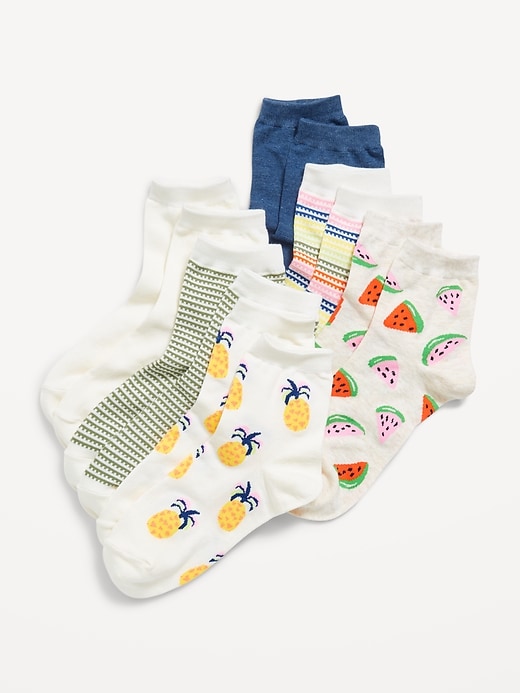View large product image 1 of 1. Quarter-Crew Socks 6-Pack For Women