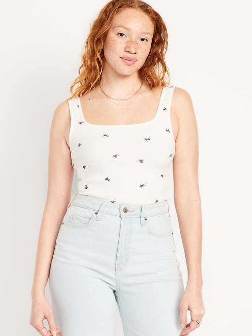 Image number 1 showing, Ultra-Crop Rib-Knit Top