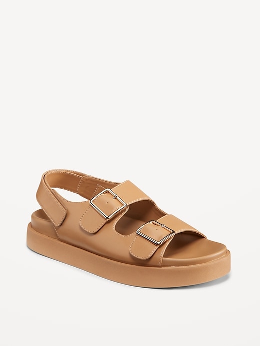 Image number 1 showing, Chunky Buckle Strap Sandal