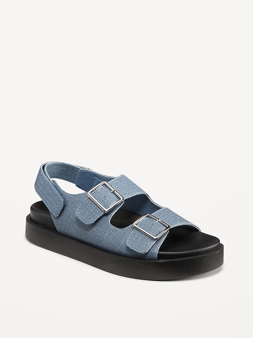 Image number 1 showing, Chunky Buckle Strap Sandal