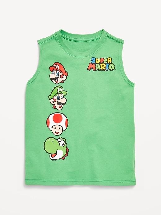 View large product image 1 of 2. Super Mario™ Gender-Neutral Graphic Tank Top for Kids