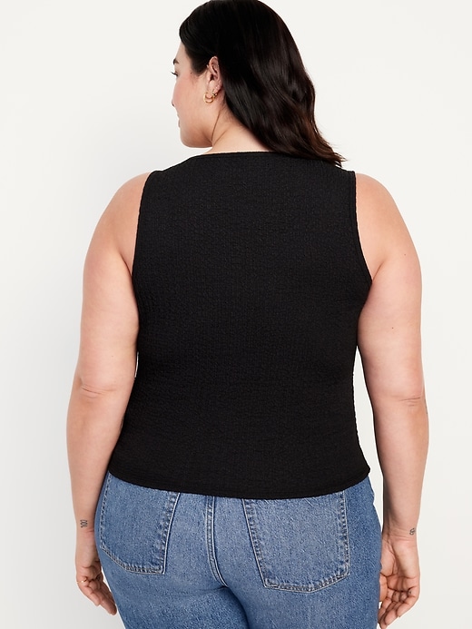 Image number 8 showing, Square-Neck Textured Tank Top