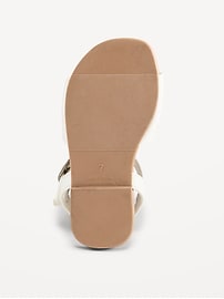 View large product image 4 of 4. Faux-Leather Cutout Sandals for Toddler Girls