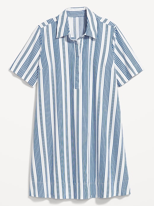 Image number 8 showing, Short-Sleeve Mini Shirt Dress