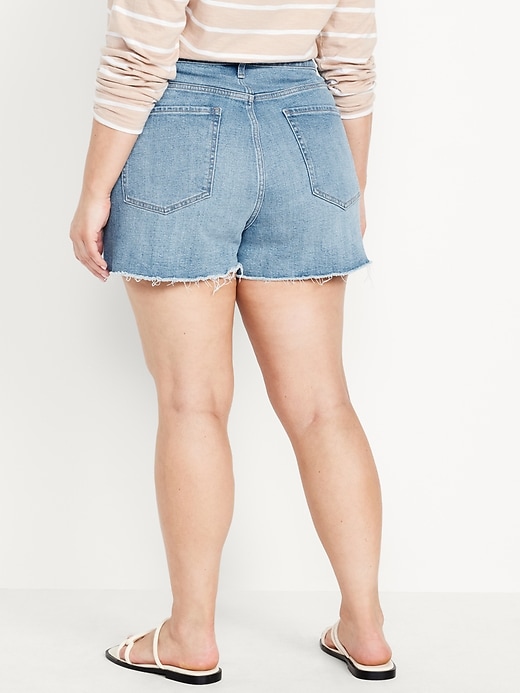 Image number 6 showing, Curvy High-Waisted OG Jean Shorts -- 3-inch inseam