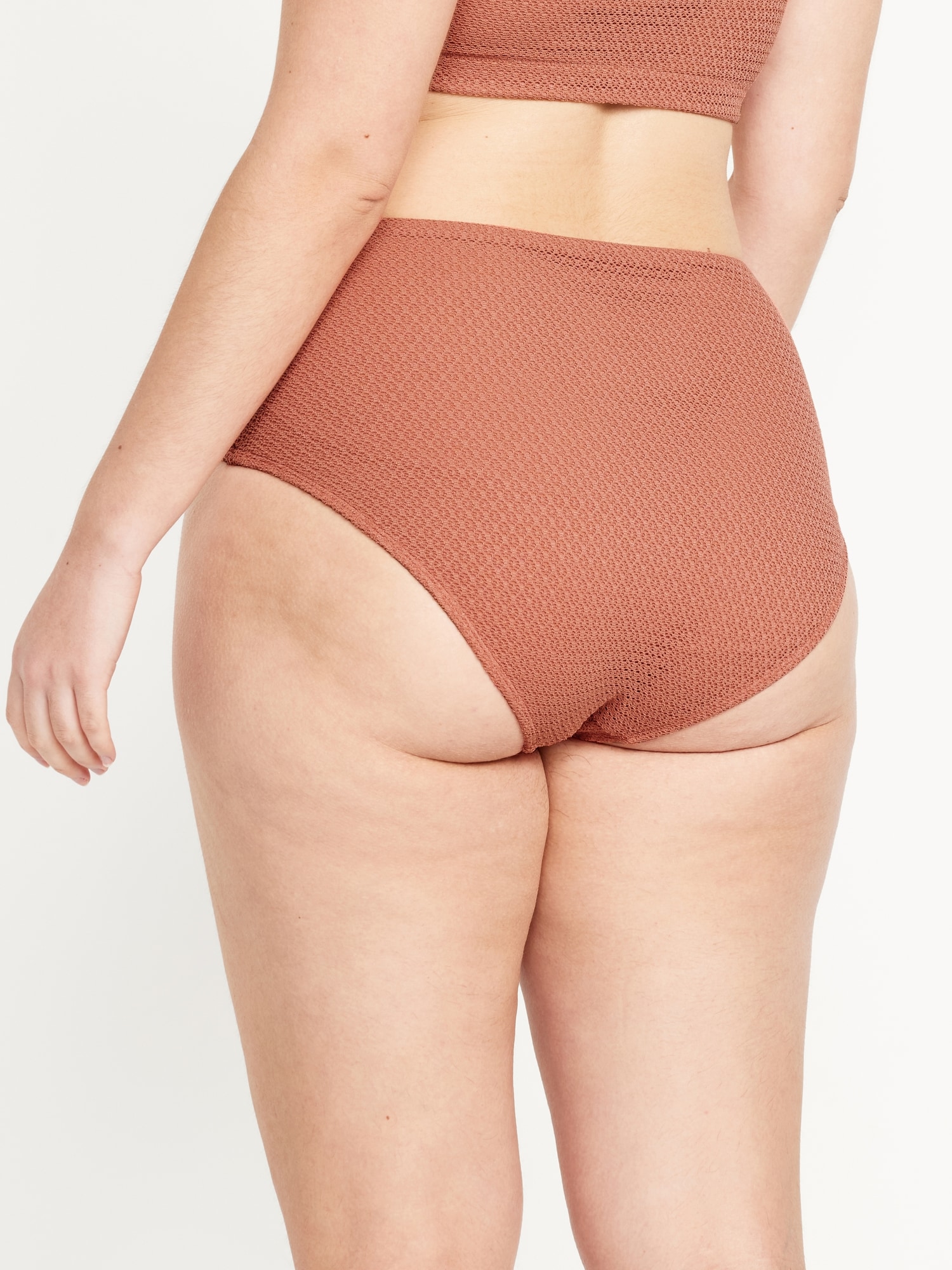 High-Waisted French-Cut Bikini Swim Bottoms for Women