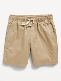 View large product image 4 of 4. Above Knee Twill Non-Stretch Jogger Shorts for Boys