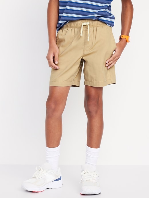 View large product image 1 of 4. Above Knee Twill Pull-On Shorts for Boys