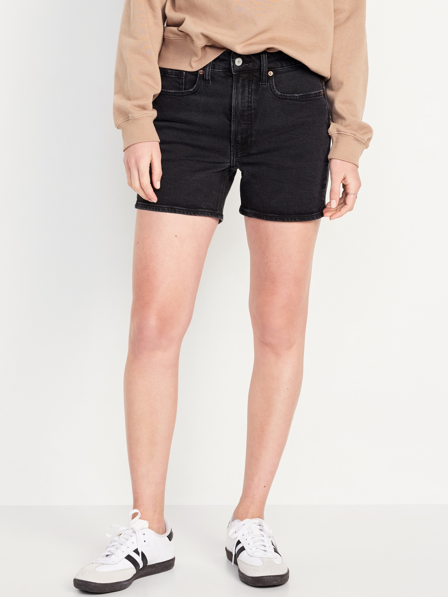High-Waisted OG Jean Shorts -- 5-inch inseam Hot Deal