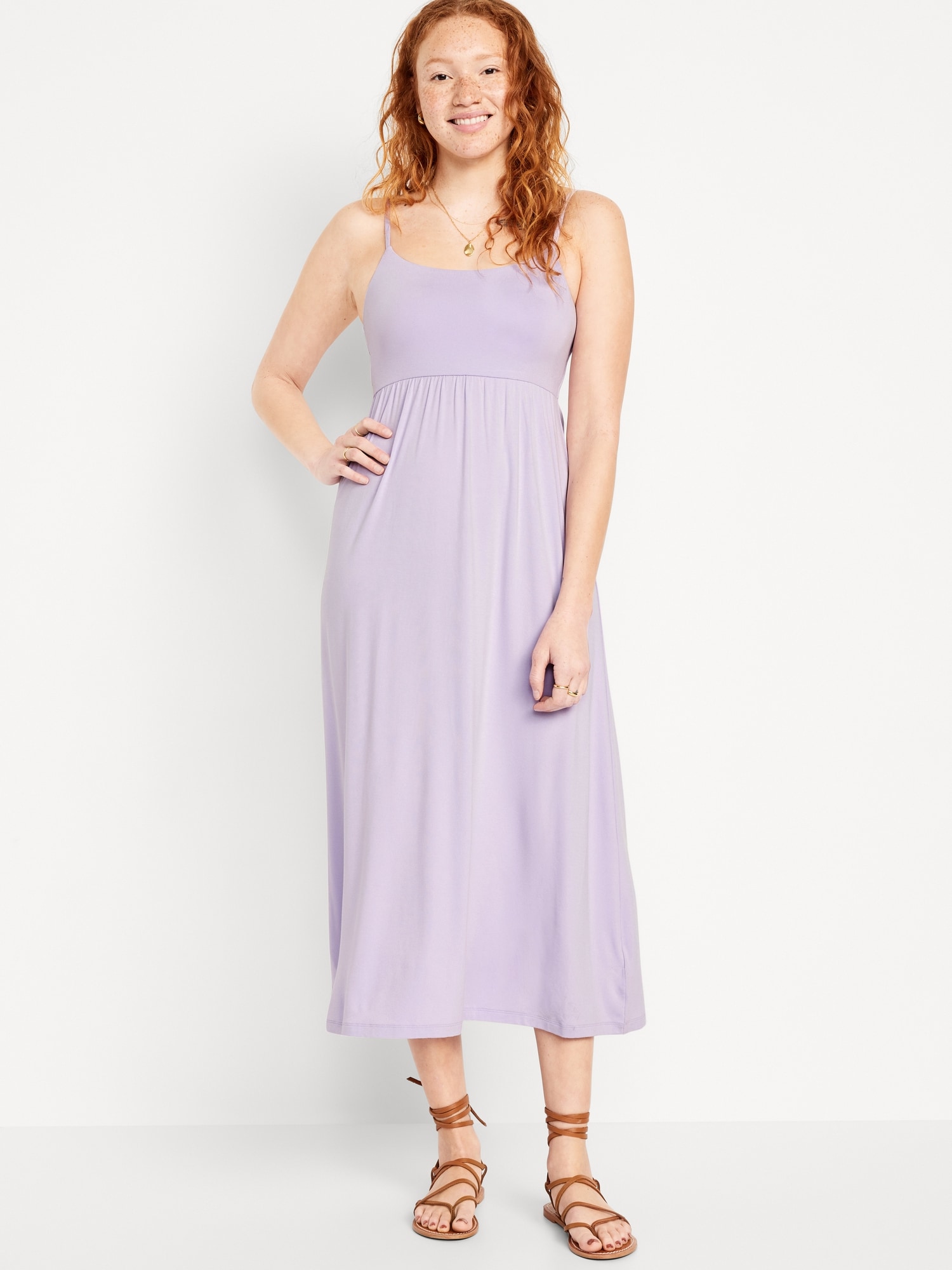 Fit & Flare Cami Midi Dress for Women