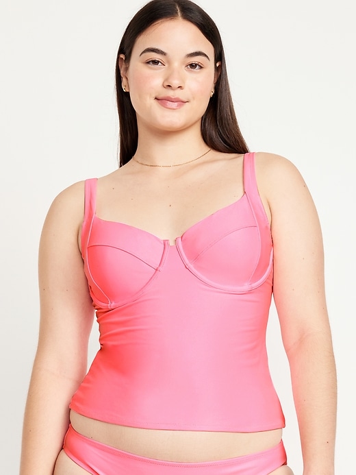 Image number 5 showing, Underwire Tankini Swim Top