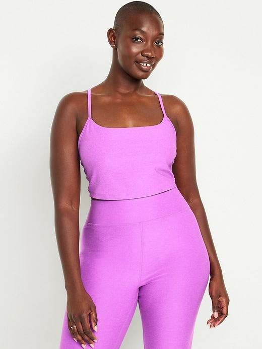 NWT Bombshell Sportswear Inspired Seamless Snap Bra Lilac Size XS / S
