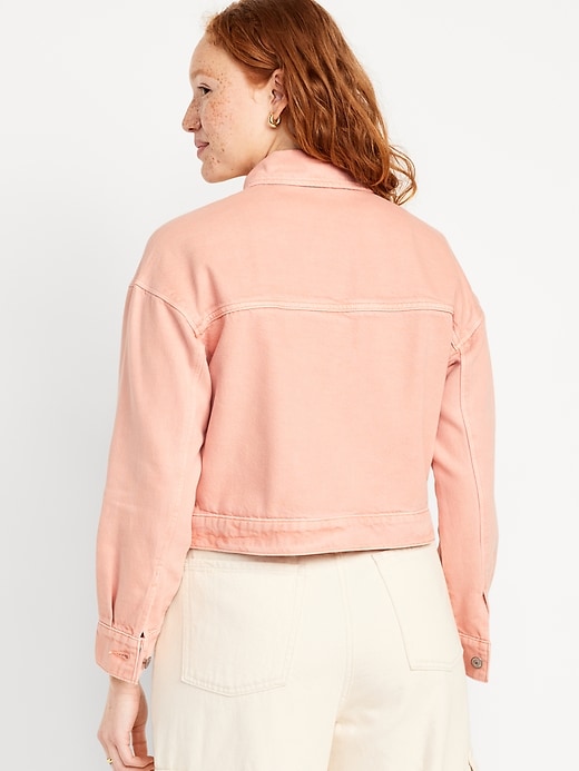 Image number 2 showing, Cropped Utility Jean Jacket