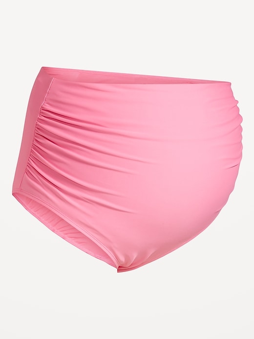 Image number 5 showing, Maternity High-Waisted Swim Bottoms
