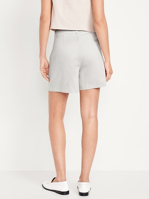 Image number 2 showing, Extra High-Waisted Taylor Trouser Shorts -- 5-inch inseam