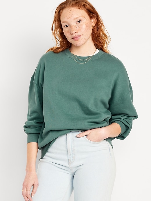 Image number 1 showing, Oversized Tunic Sweatshirt