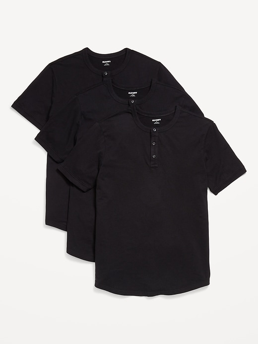 Image number 1 showing, 3-Pack Henley T-Shirt