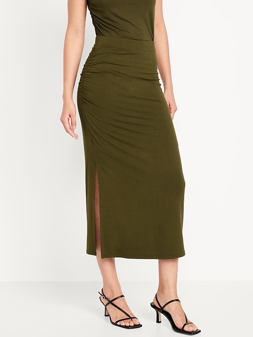 Image number 1 showing, Ruched Maxi Skirt