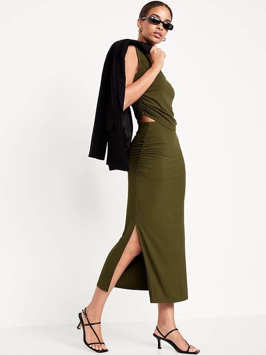 Image number 3 showing, Ruched Maxi Skirt