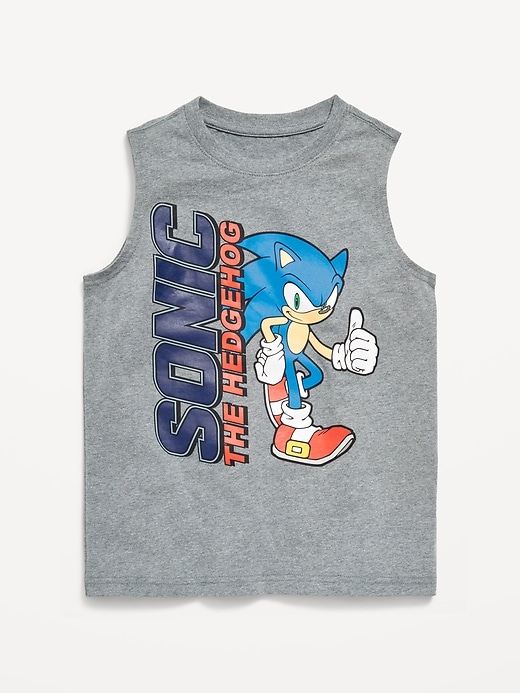 View large product image 1 of 2. Sonic The Hedgehog™ Gender-Neutral Graphic Tank Top for Kids