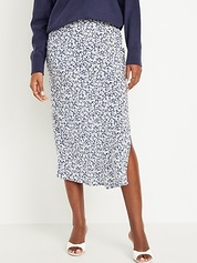 Aayomet Maxi Skirts For Women Women's Clothing European And American Button  Irregular Slit Denim High Waist Long Skirt Casual,Navy Medium 