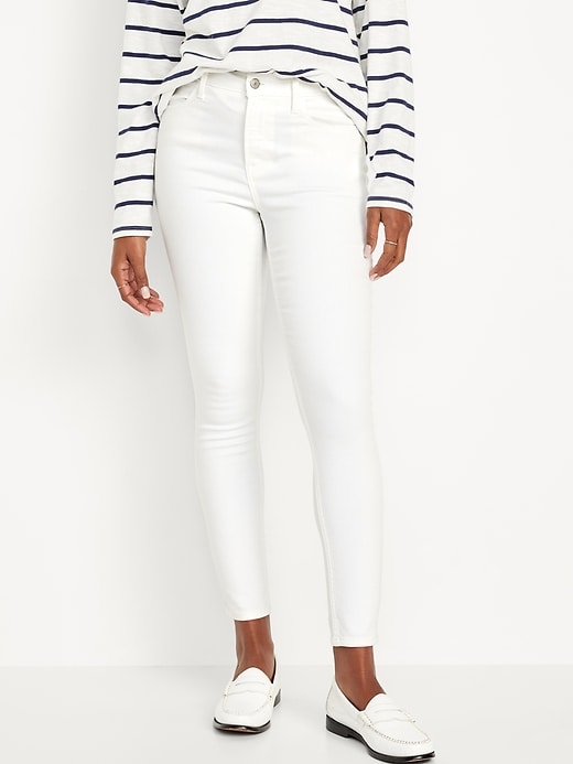 Image number 1 showing, High-Waisted Wow Skinny Jeans